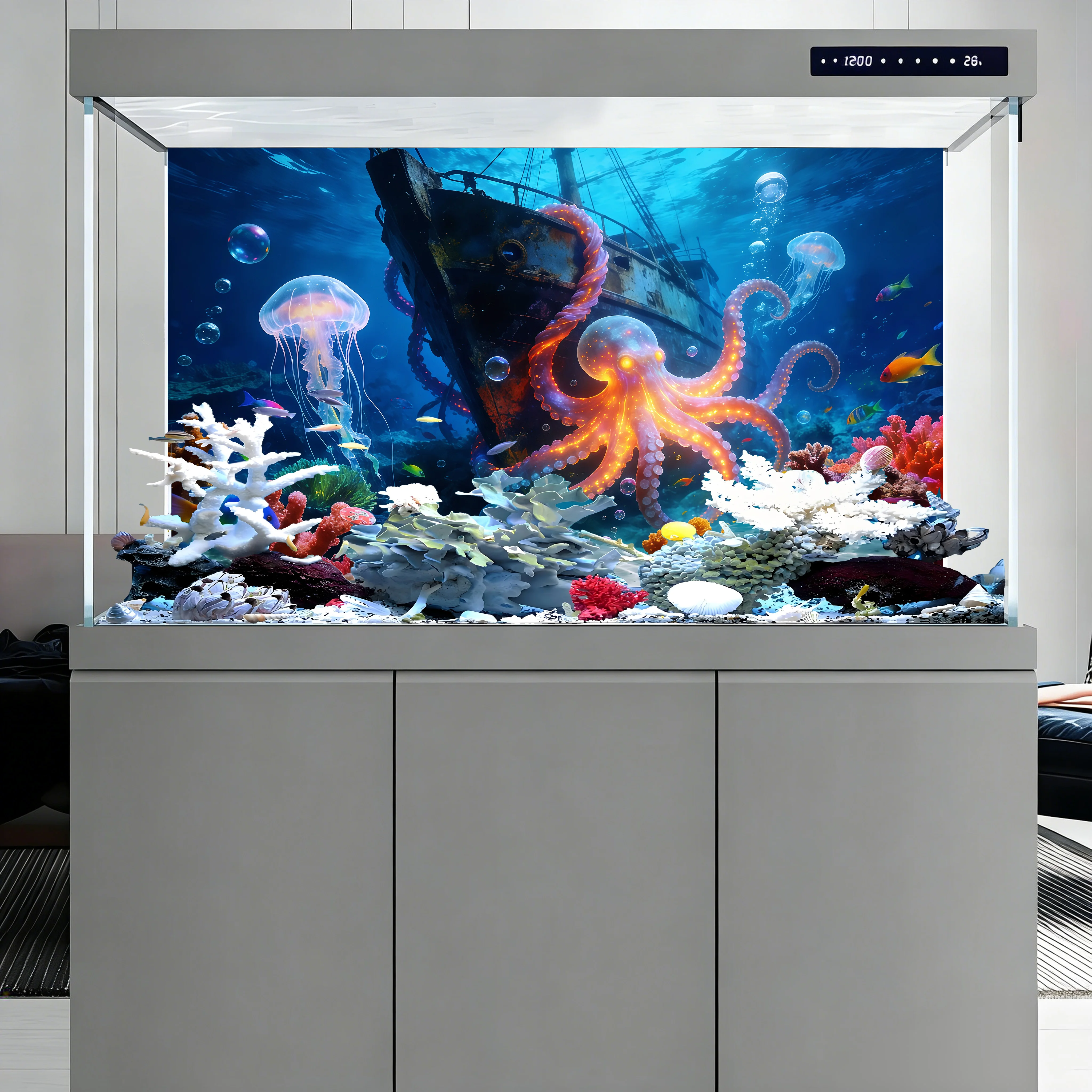 Aquarium achtergrondsticker, O - Aquarium Fish Paradise recensie en prijs