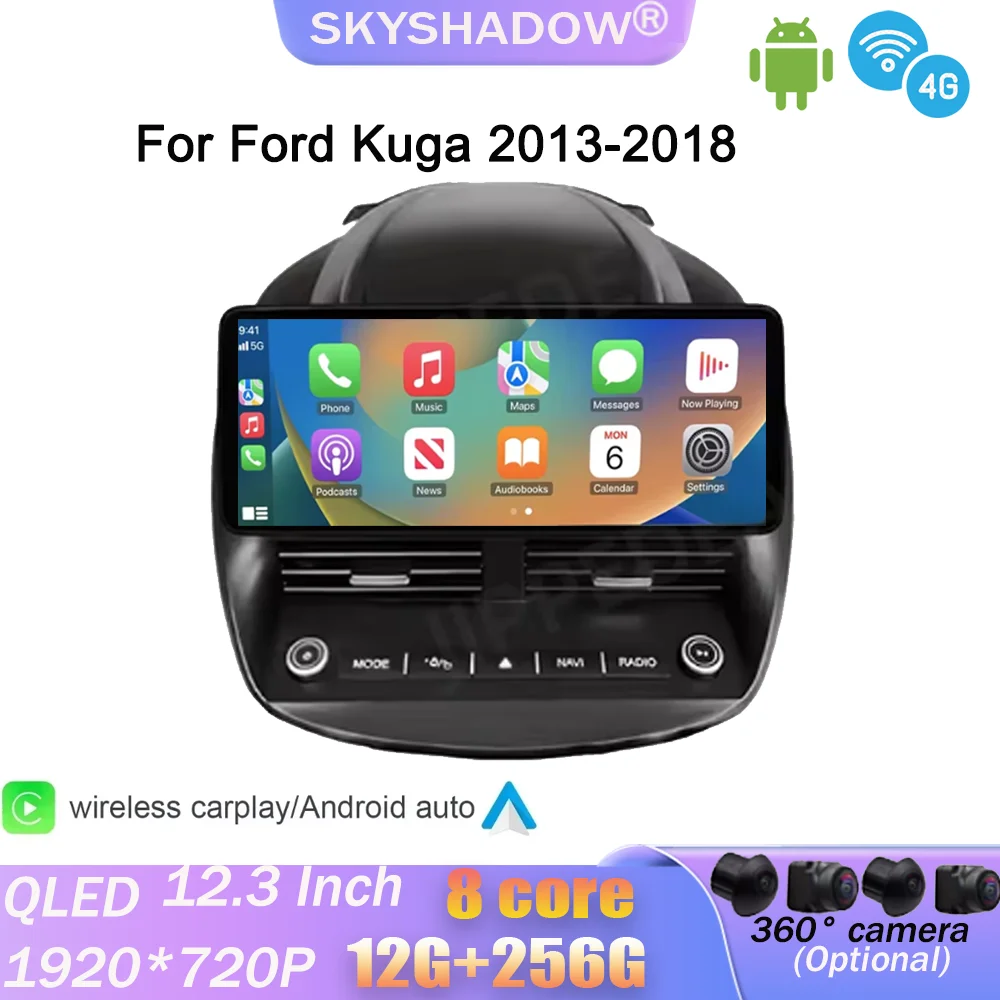 For Ford Kuga 2013-2018 12.3