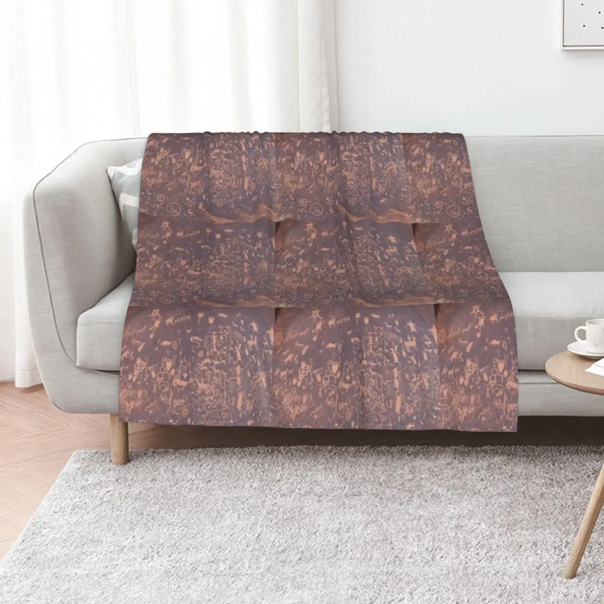 Ancient Petroglyphs Carved in Rock Throw Blanket Travel Single Giant Sofa Soft Beds decorative cosplay anime Blankets