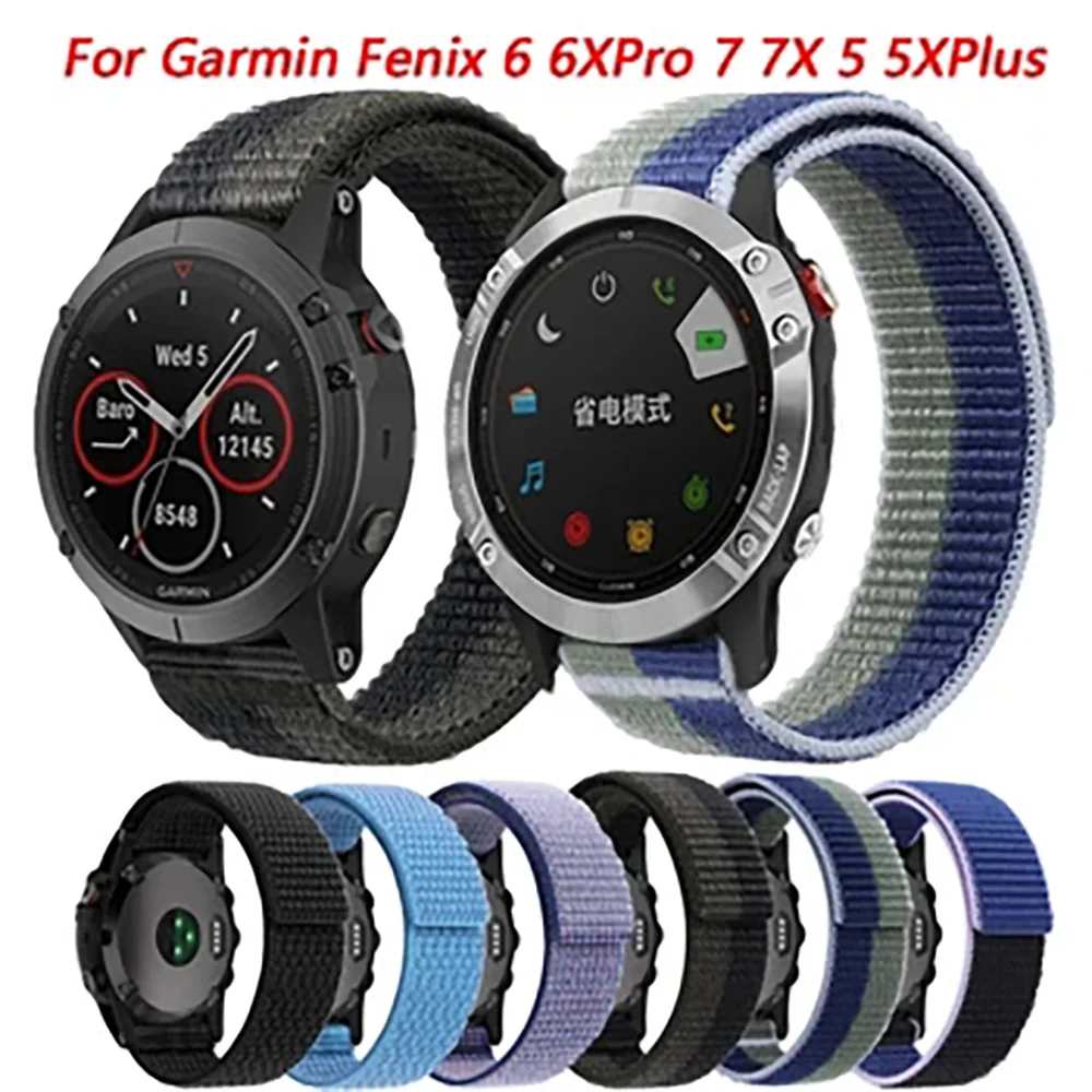 Correa de nailon para reloj Garmin EPIX Pro Fenix, pulsera de 26, 22mm, 7X, 7, 47, 51mm, Instinct2X, Solar, QuickFit, 6X, 6 Pro, 5X, 5 Plus