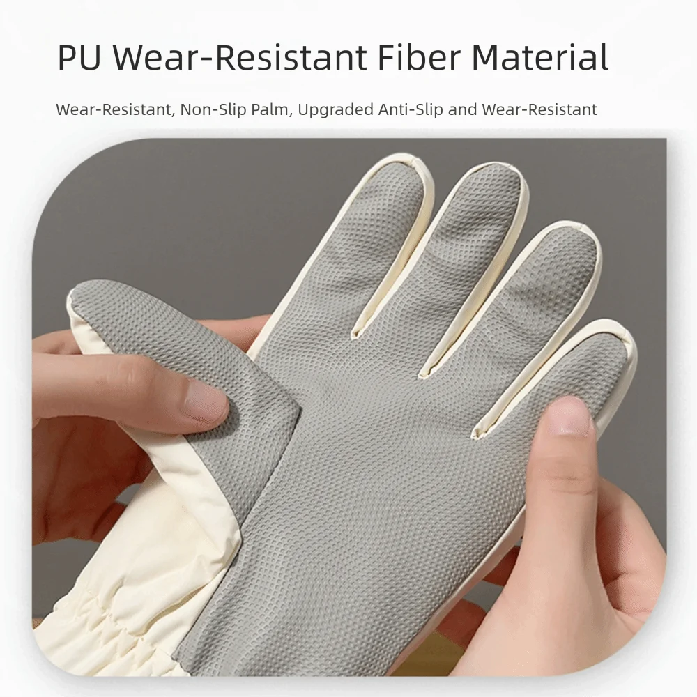 أزياء القطيفة بطانة قفازات التزلج يندبروف سميكة القطن قفازات شاشة اللمس للماء الشتاء الدافئة قفازات موسم الشتاء