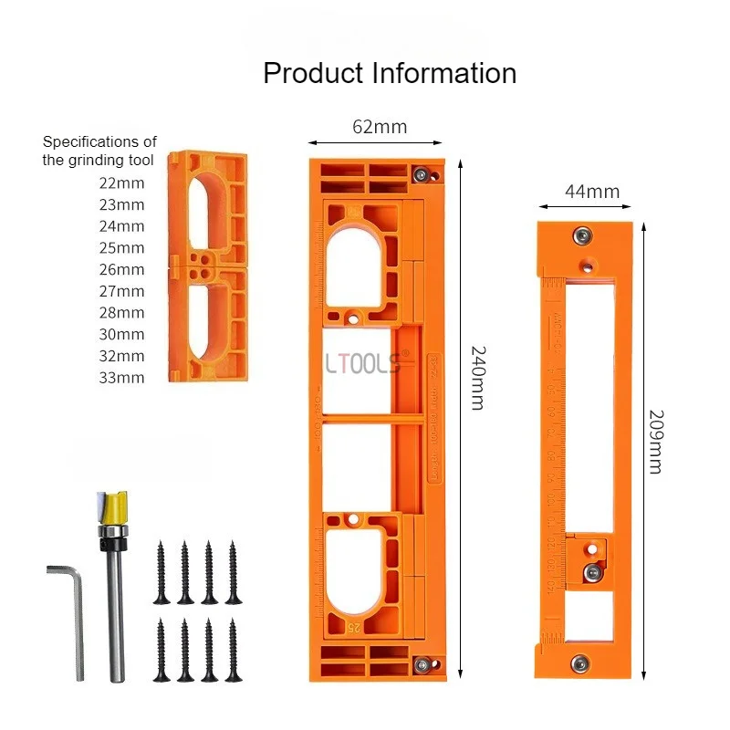 Door Lock Install Locator Hidden Hinge Router Jig Guide Template Carpenter Slotting Template Concealed Hinge Doors Frame Set