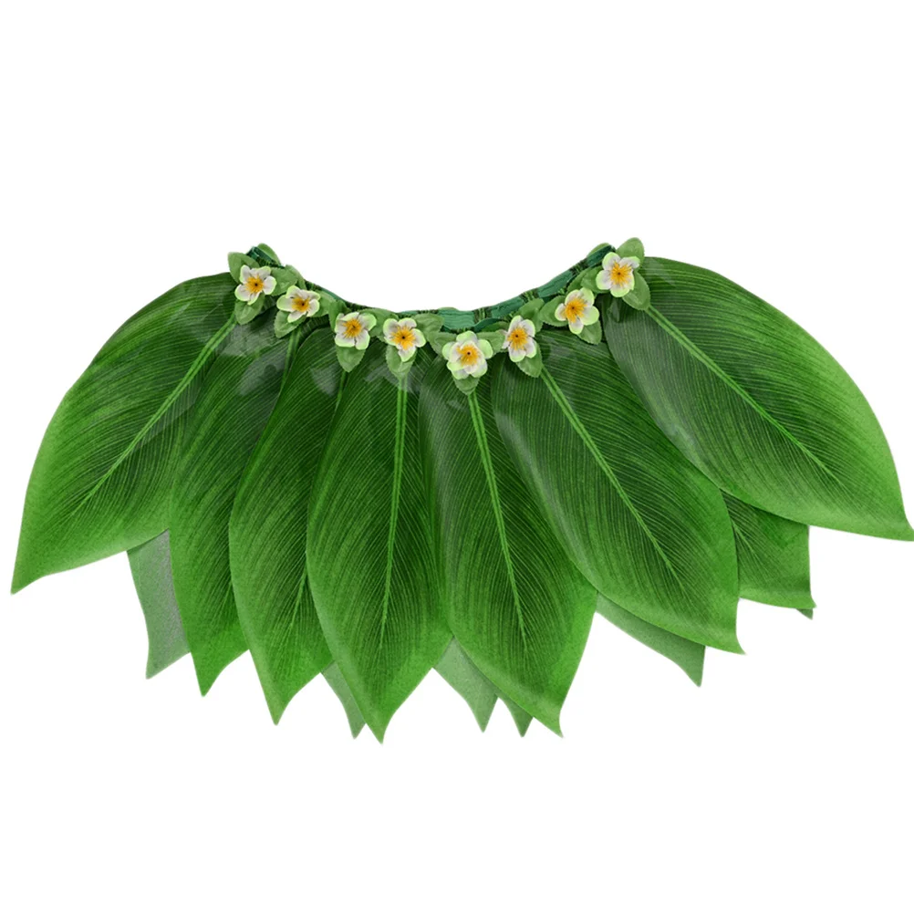 

20Pcs Artificial Hawaiian Hula Skirt Leaves Premium Simulation Leaves for Home Wall Table Party Decoration DIY Tropical