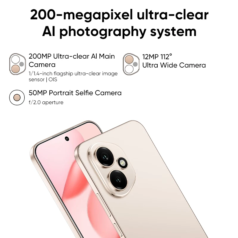 2025 جديد HONOR 400 الإصدار العالمي 5G الهاتف الذكي Snapdragon 7 Gen 3 6.55 ''AMOLED 120 هرتز شاشة 200MP كاميرا 6000mAh 80W eSIM NFC