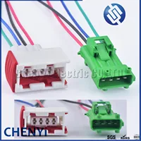 Conector de Sensor de O2 y sonda Lambda para coche, accesorio de 4 pines, resistente al agua, con enchufe pigtail 185001, 6, 144998, 5, 144998, para Peugeot y Citroen