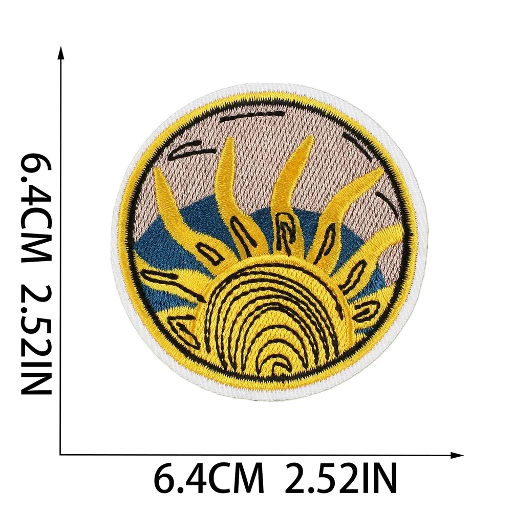 Embroidered Patch Iron On Patches for Clothing Pocket Leopard Clothes Stickers Fabric Sewing Thermal Adhesive Applique Fusible