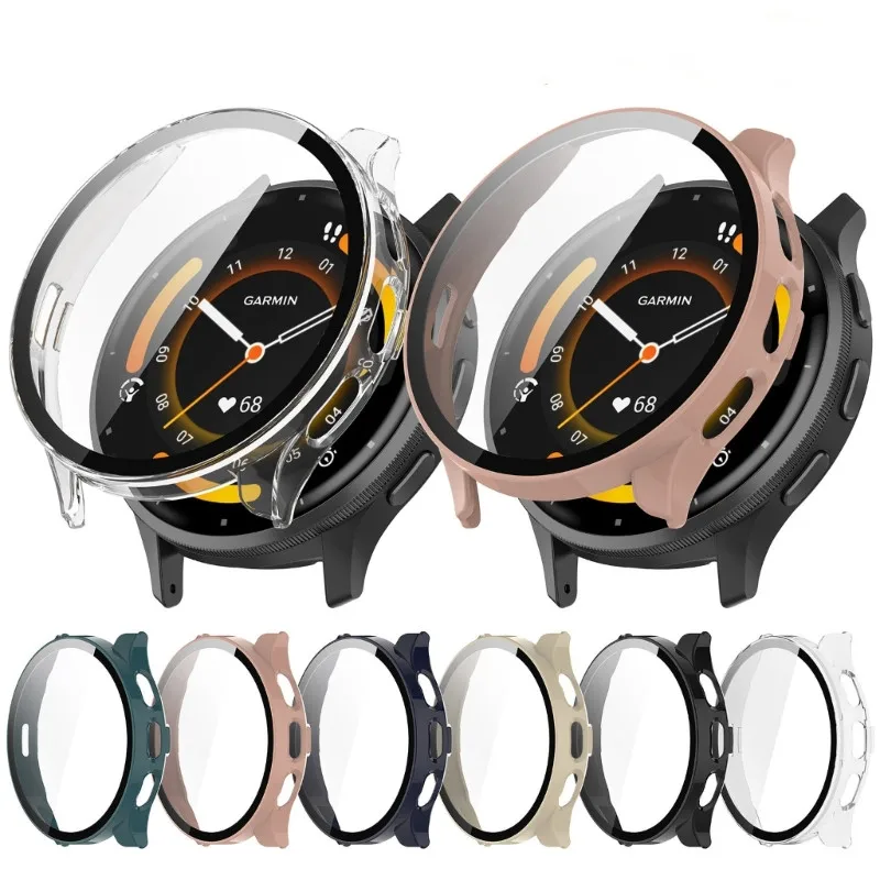 시계 보호 케이스 풀 커버리지 강화 필름, 스크래치 방지 프레임 쉘, PC 스크린 보호대 쉘, Garmin Venu 3/3S