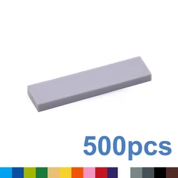 500pcs DIY Building Blocks Smooth 1x4 Dots Thin Figure Bricks Educational Creative Size Compatible With 2431 Toys for Children