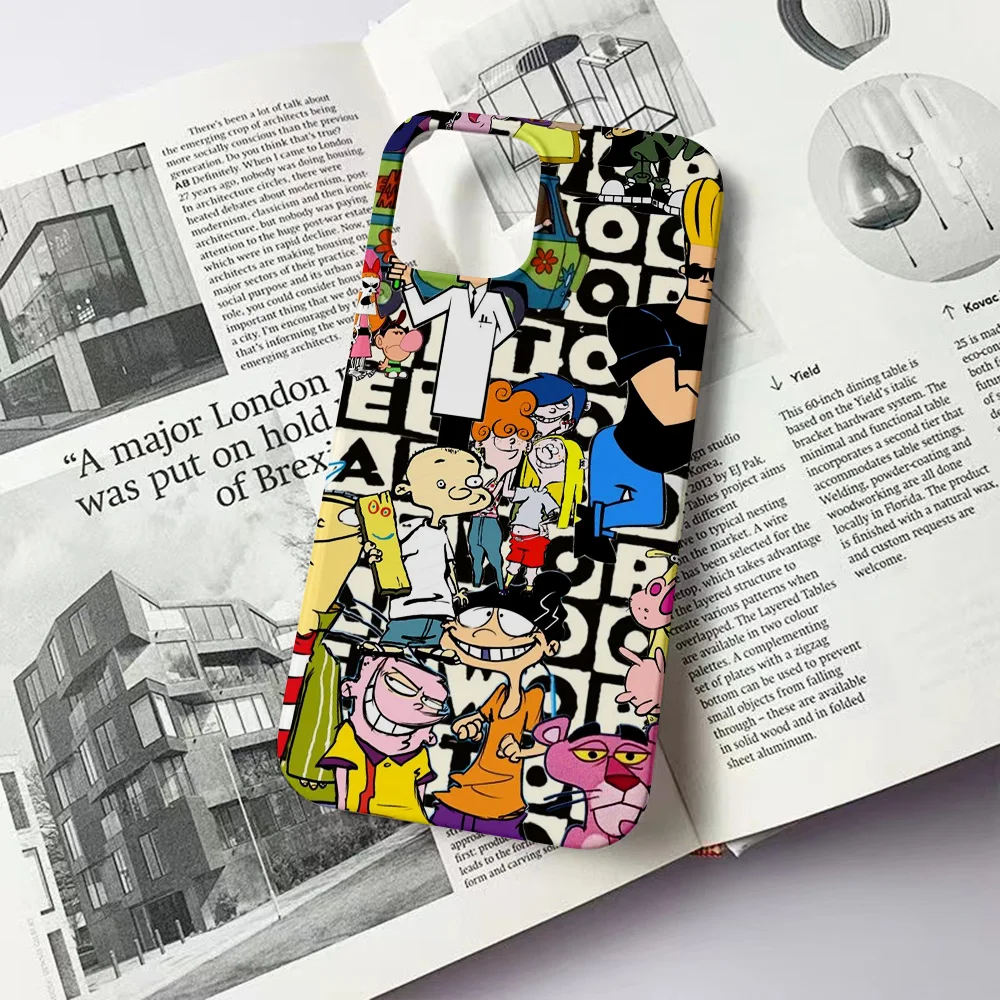 حافظة هاتف كرتونية جميلة لهاتف آيفون 16 15 14 13 12 11 Pro Max X XS XR XSMax 7 8 Plus غطاء صلب لامع