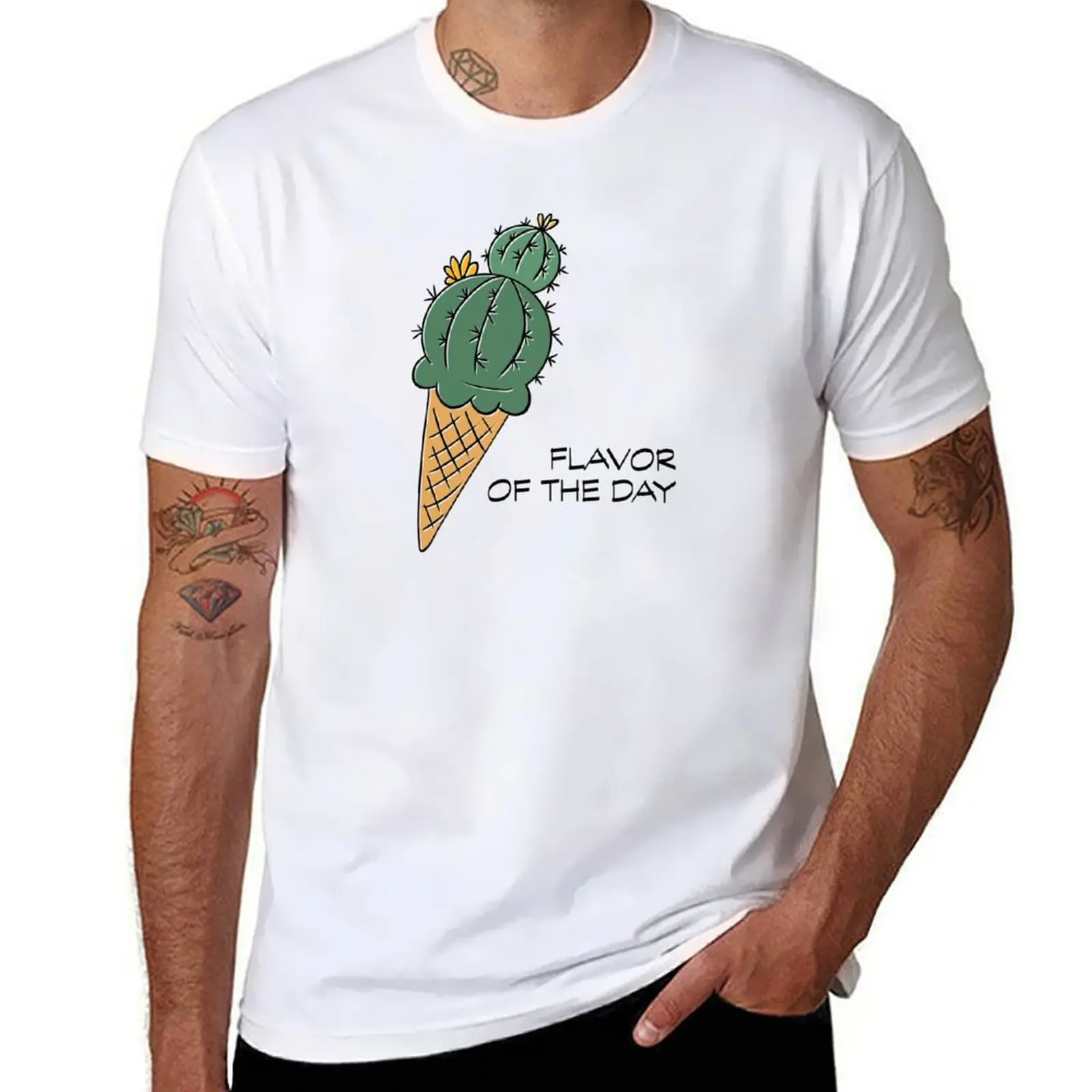 

Cactus Ice Cream T-Shirt man t shirts for men casual g man t shirts for men