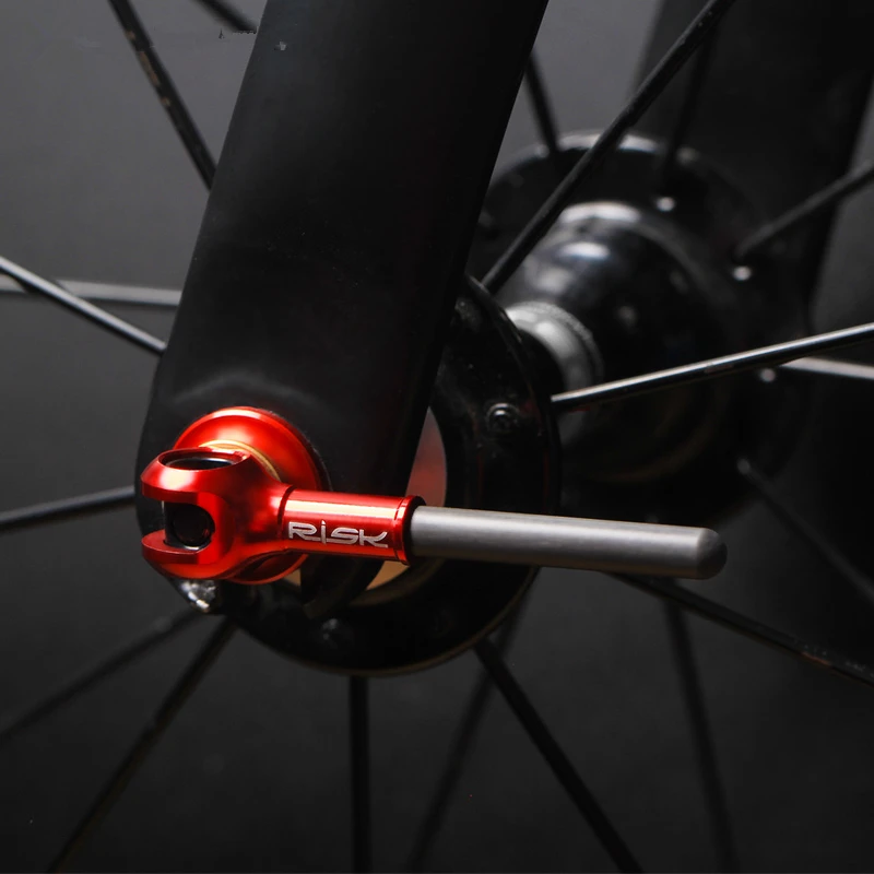 Titanium Quick Release Skewer QR Lever Set For Mountain Road Bike Wheelset 1 Pair Black