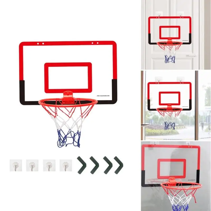 Small Home Exercise Basketball Hoop Wall Mounted Folding Basketball Stand 69HD