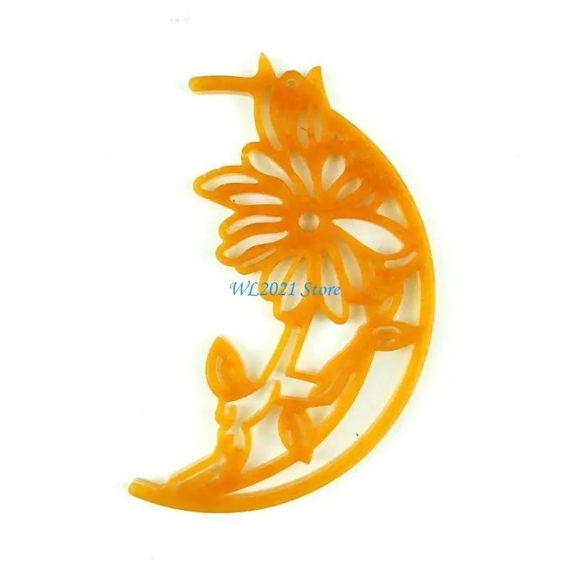 G5GC قالب راتينج للتعليق على الحائط على شكل زهرة القمر مجموعة قوالب سيليكون على شكل زهرة القمر لتزيين الحائط