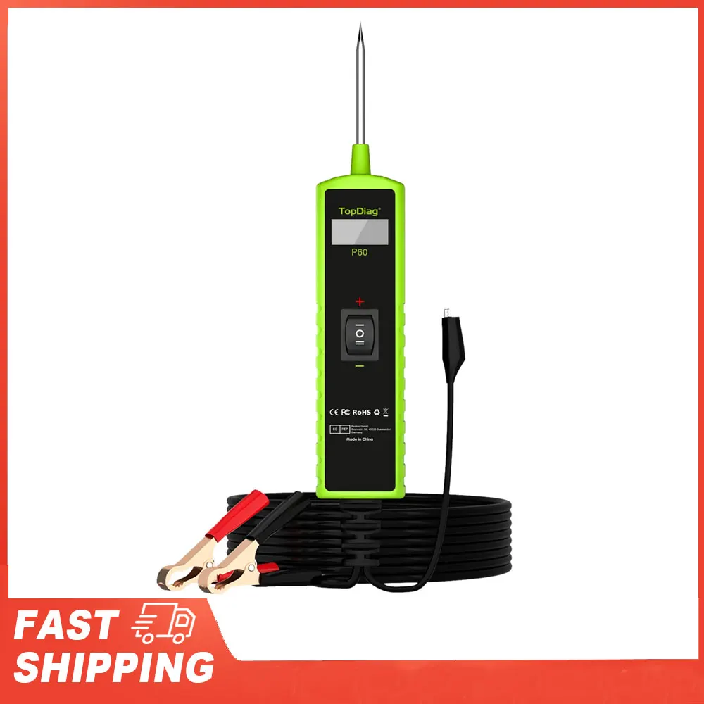 

Electrical System Short Tester 6-30V DC with Function Flashlight Component Activation TopDiag P60 Automotive Circuit Tester Car
