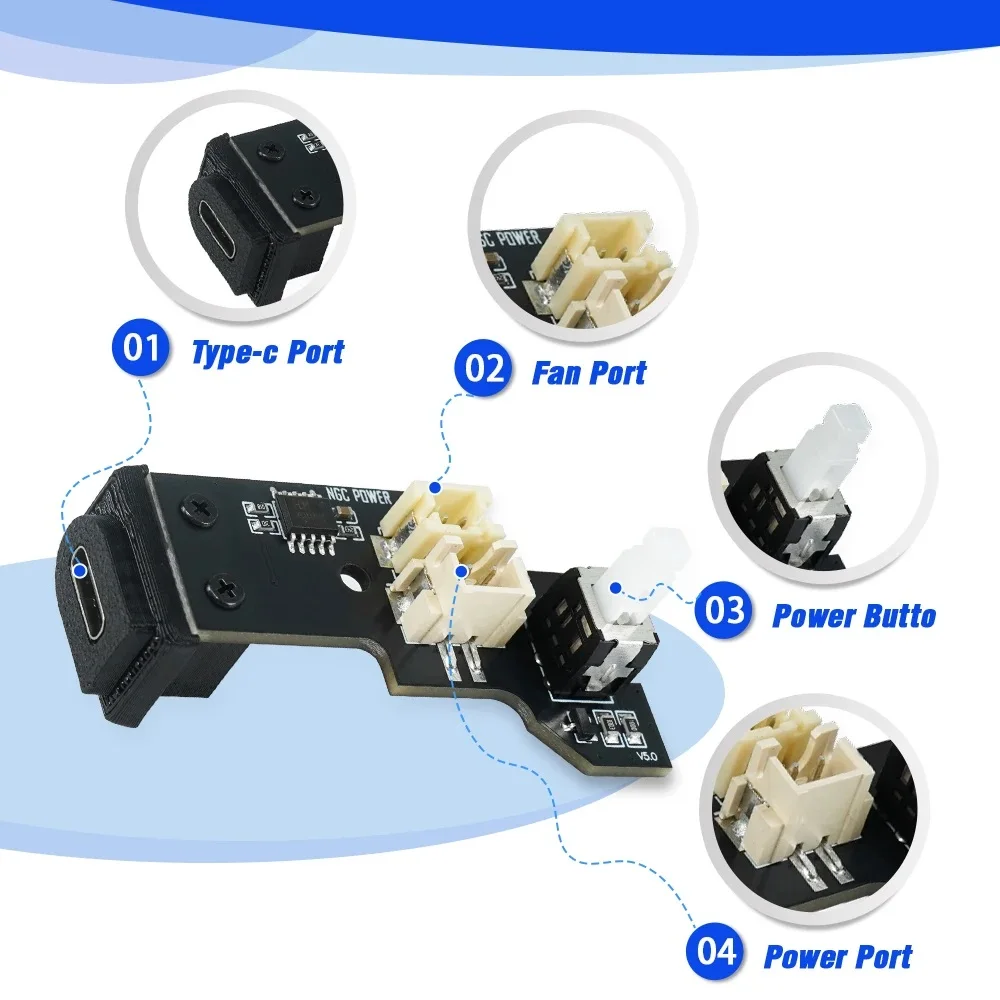 Type C PSU Mod For Nintendo Gamecube PSU Power Supply For NGC Game Console DOL-001/DOL-101