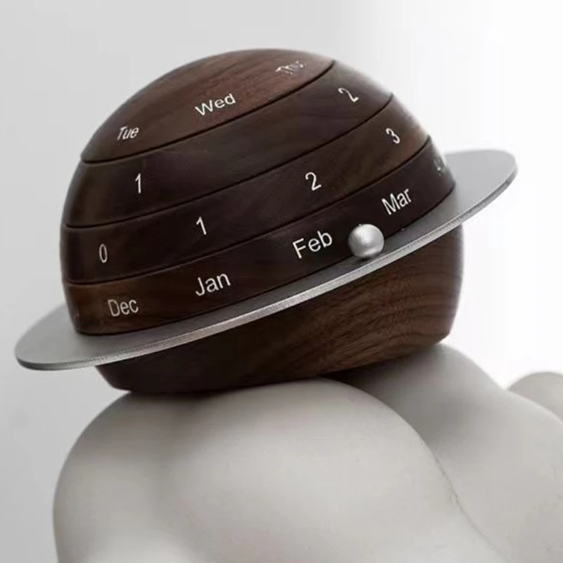 

Creative Planet Calendar Figurines Crafts Art Aesthetic Luxury Modern Living Room Figurines Miniatures Funny Gifts Home Decor