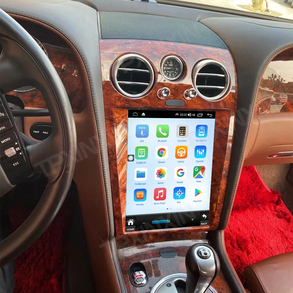 Black/Wood For Bentley Flying Spur Continental 2005~2019 Android Auto Multimedia Radio Navigation CAR Stereo Receiver Head Unit