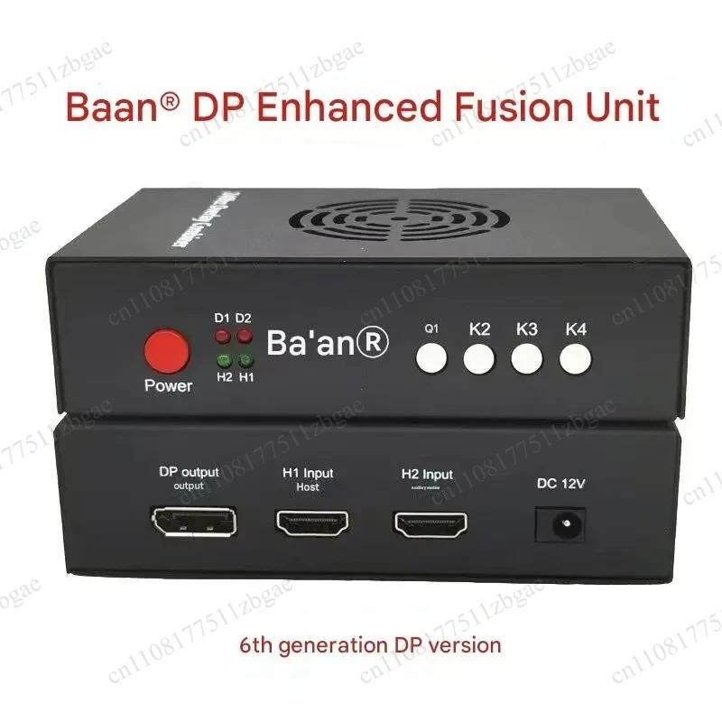 Display Video Processor  DMA 6th Fuser Video Overlay Box HDMI Support for 2K144/1K240 DMA Fusion Game Converter