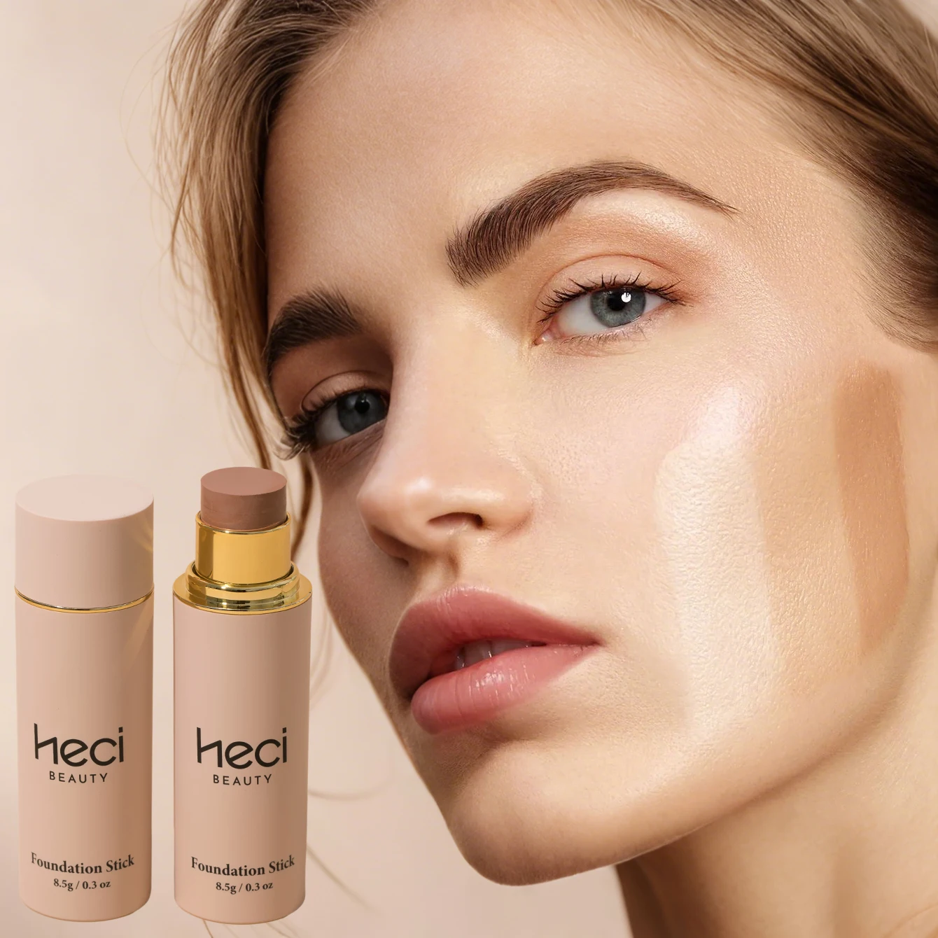 

Shine-Free + Balance Foundation Stick, Multi-Use Face Makeup and Contour Stick For Natural, Matte Coverage, 1 Count