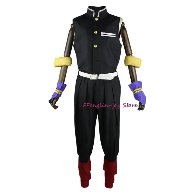 Anime Uzui Tengen Cosplay Kostuum Zwart Uniform Halloween Kerstfeest Kleding