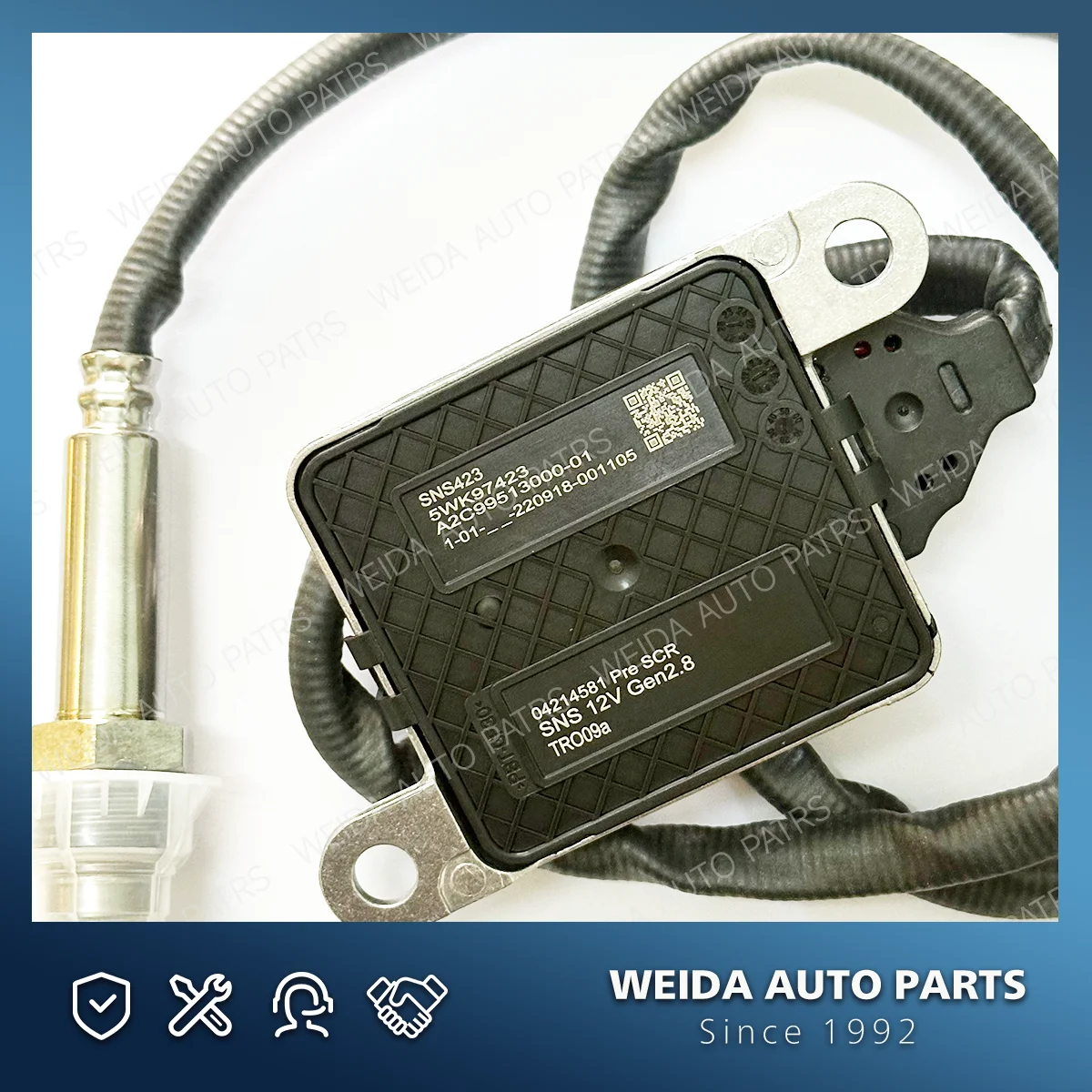 

Nitrogen Oxide Sensor 5WK97423 04214581 A2C99513000-01 For Deutz Engine 12V Front Nox Sensor