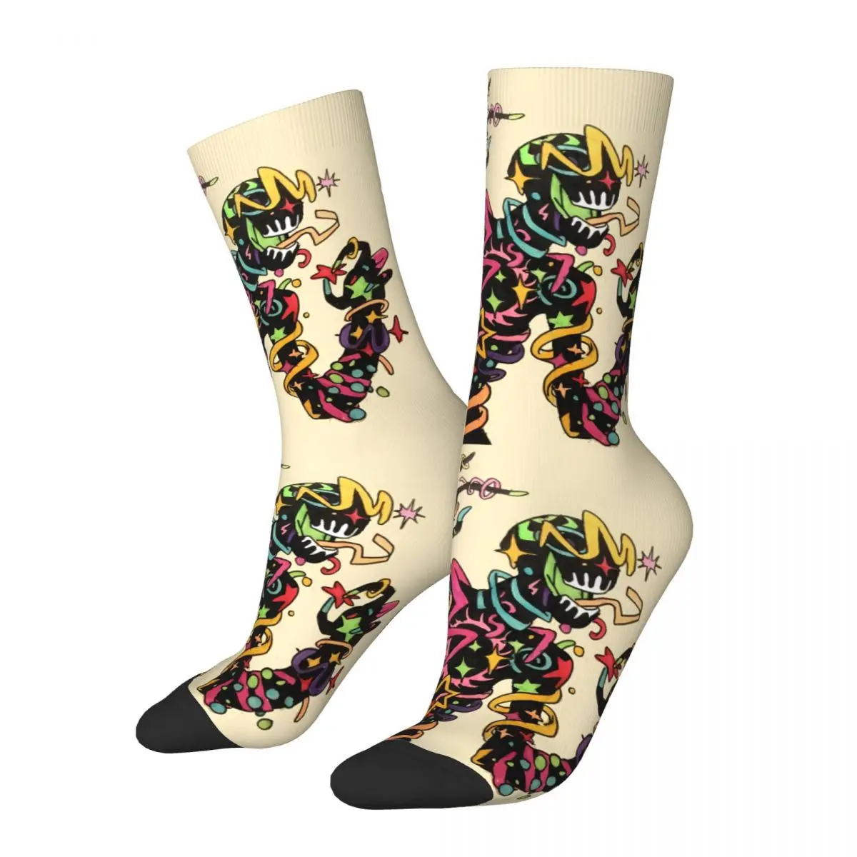 Celebration WeirdoLaughing Wildly Sock Printed Man Polyester