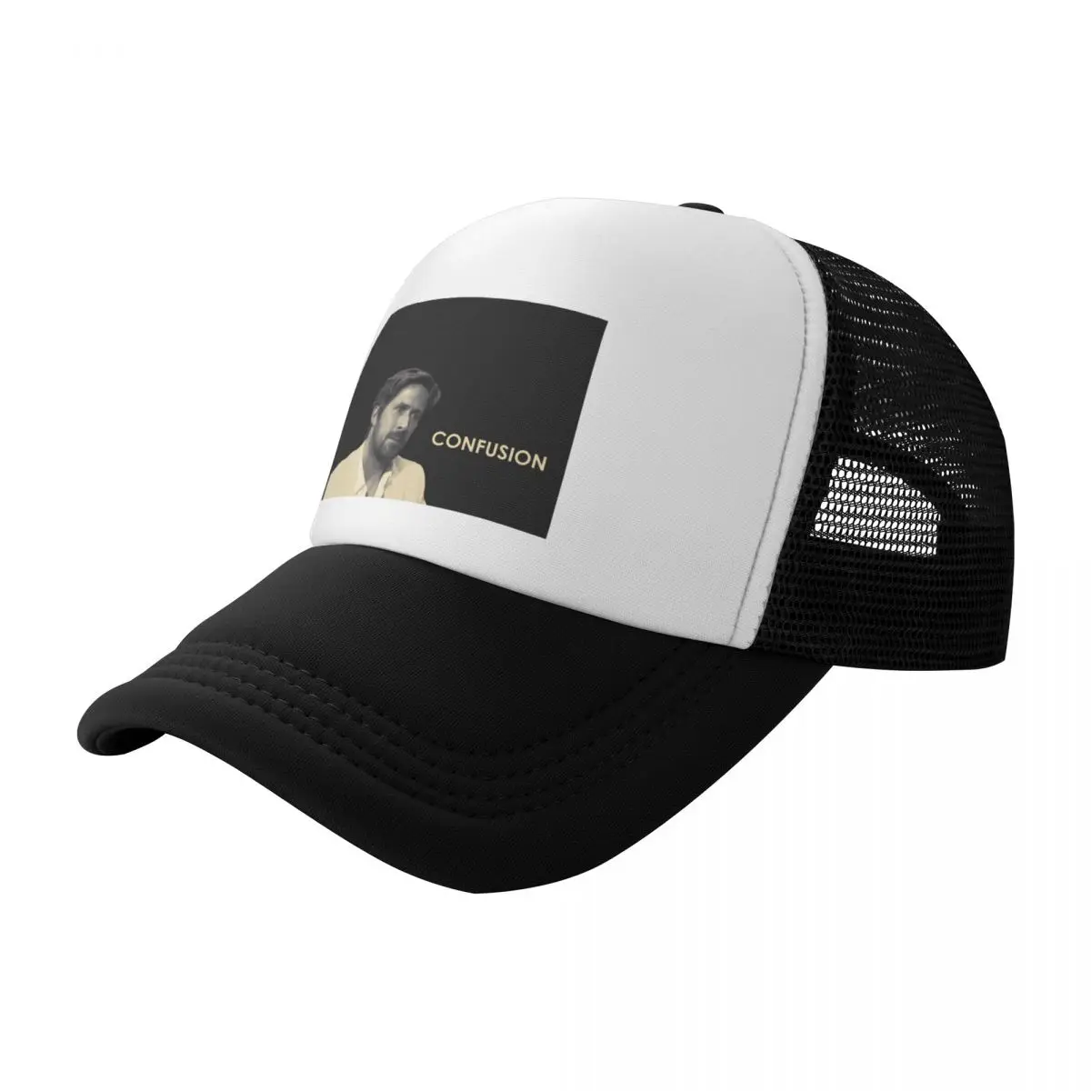 

ryan gosling confused Baseball Cap Golf Cap custom caps cute Women's Golf Wear Men's