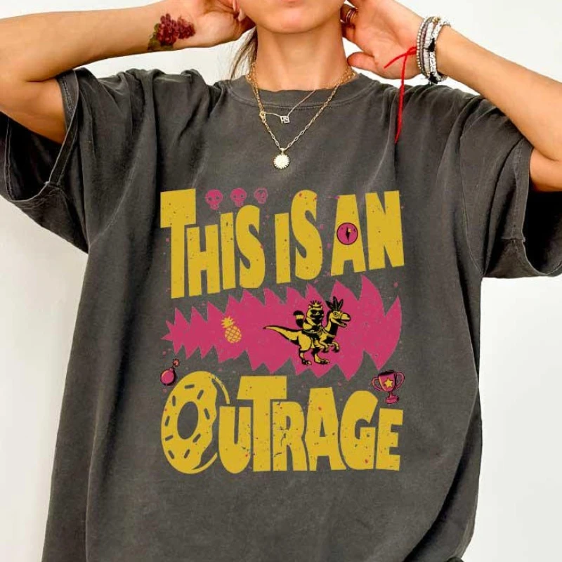 Camiseta de la serie Is An Outrage, camiseta de la princesa Donut y Mongo, camiseta de Carl de Dungeon Crawler, camiseta de ciencia ficción y fantasía, mercancía para fans de la literatura.