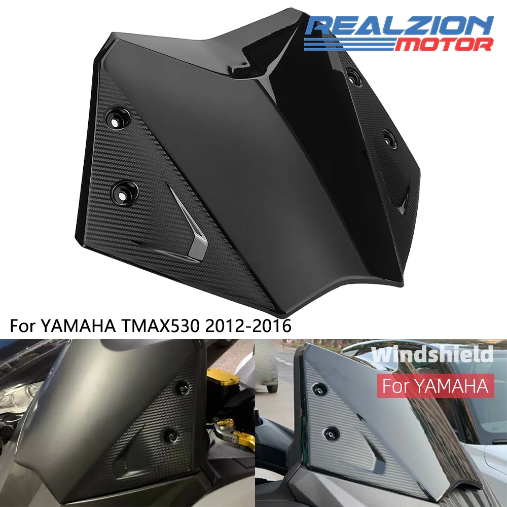 

REALZION TMAX 530 Motorcycle Windscreen Windshield Wind Screen Deflectors For Yamaha TMAX530 2012-2016 2013 2014 2015