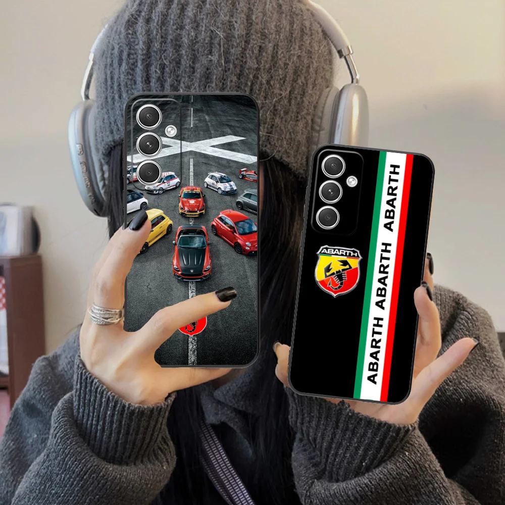 Mobile A-Abarths Phone Case for Samsung Galaxy S24 S23 S22 S21 S20 S10 S9 Plus FE Ultra Lite Black Smartphone Cellphones