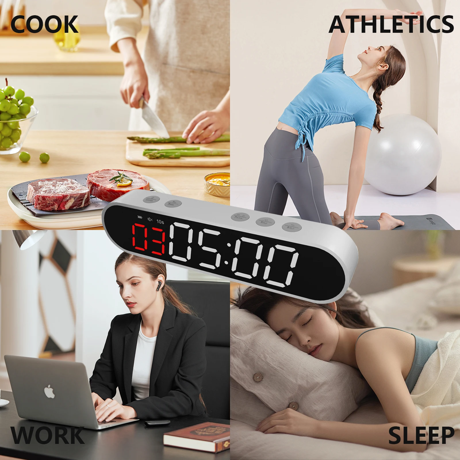 Sport Training Timer Loop Timer Suitable for Various Fitness Training Learning Timed Rest