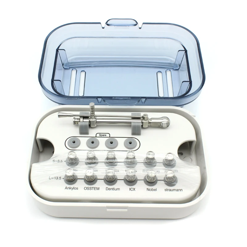 

1set Dental Implant Torque Wrench Screwdriver 10-70NCM Stainless Steel Prosthetic Kit Ratchet with Drivers & Wrench