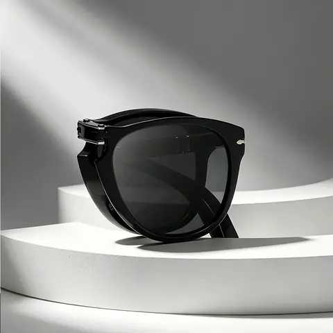 Popular Luxury Designer Folding Pilot Fashion Retro Extra-large Frame Women's Sunglasses UV400 High Quality