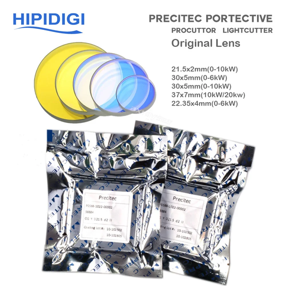 Precitec Original Laser Protective Windows 37x7 P0595-58601 P0795-1201 Optical Lens for Fiber Procuttor Lightcutter SolidCutter