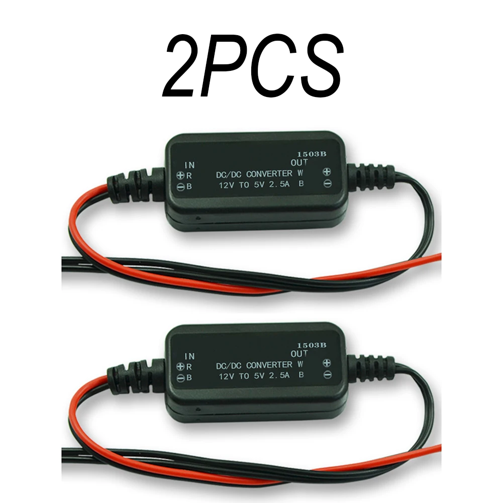 

Set of Two DC DC Voltage Regulators Efficiently Converts Your Power Supply from Twelve Volts to Five Volts Output