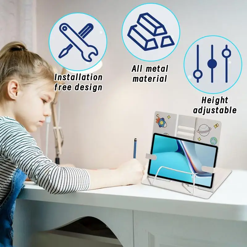 Suporte de mesa com ângulos ajustáveis, Multiusos, Suportes de mesa, Material Escolar, Organização de Tabelas, Documentos, Tablet