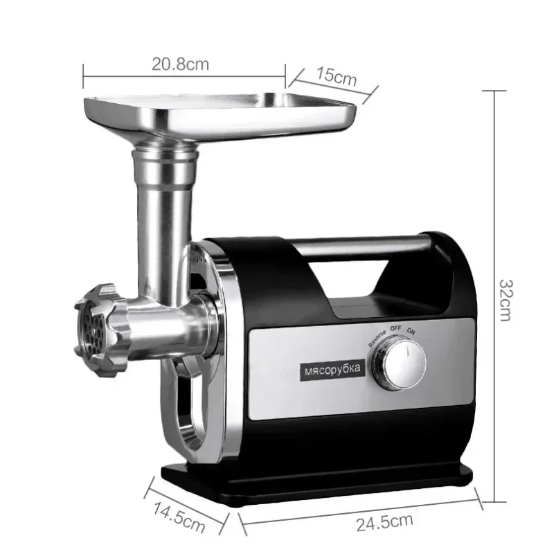 Multi-function Mincer Mincer Minced Pepper Garlic Sausage Enema Mincer 220v Upgrade Upgrade Household Electric Stainless Steel