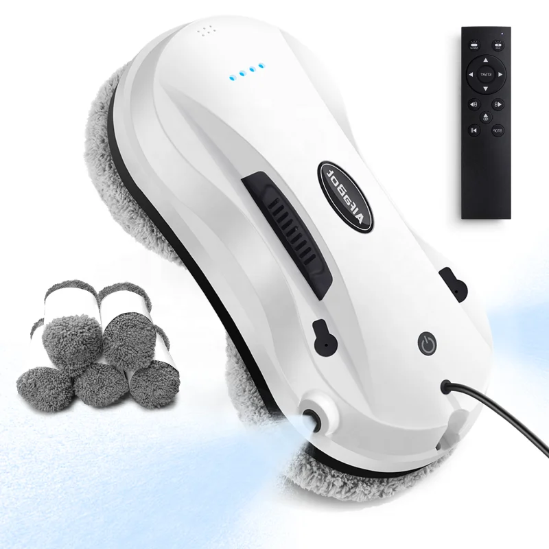 Smart Appliance 56ml Water Tank Window Cleaning Robot With Dual Water Spray Small Robot Window Cleaner Multi-purpose Washer