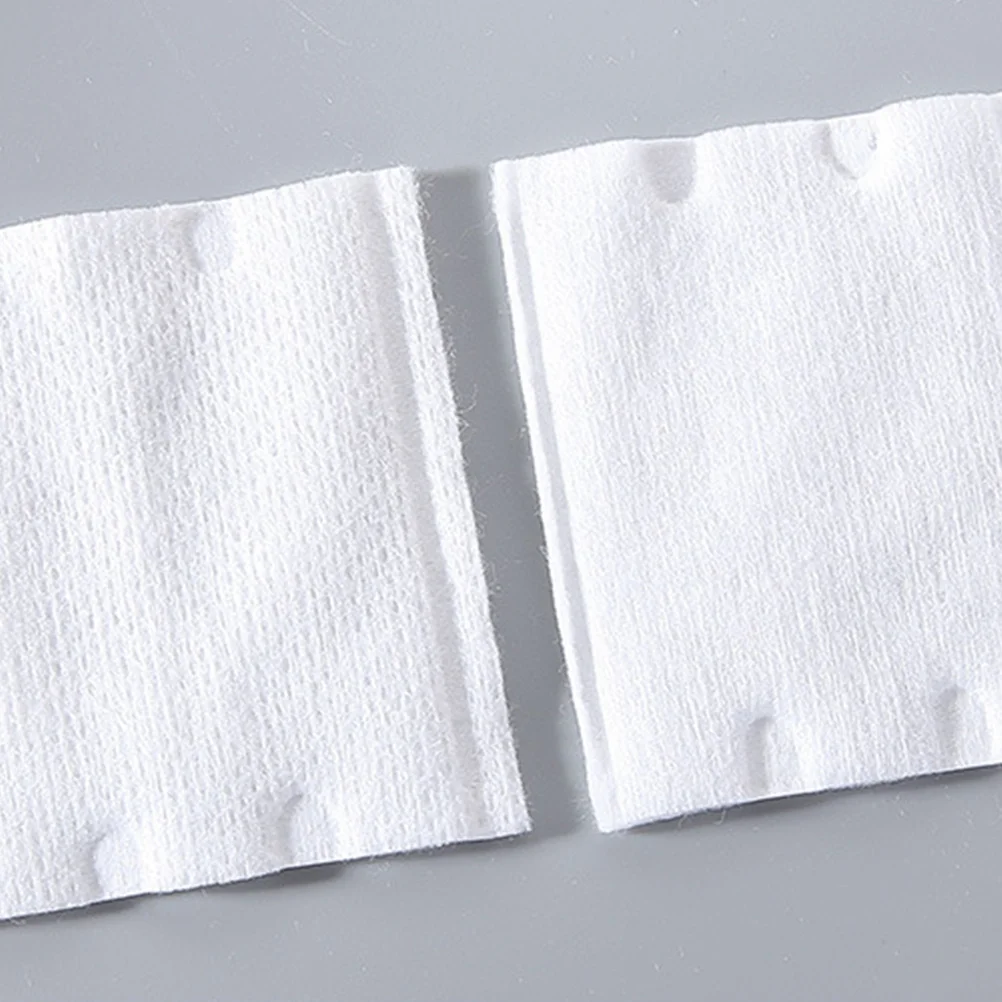 3 個三層不織布メイクアップコットンパッド両面フェイシャルパフメイク落としスキンケアケア使い捨て美容
