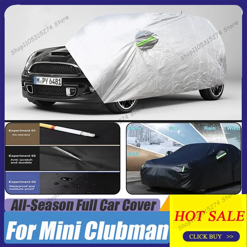 For Mini Clubman Clubvan R55 F54 2007-2025 Full Car Covers  Indoor Outdoor Snow Rain Waterproof Cover Sunshade Dustproof