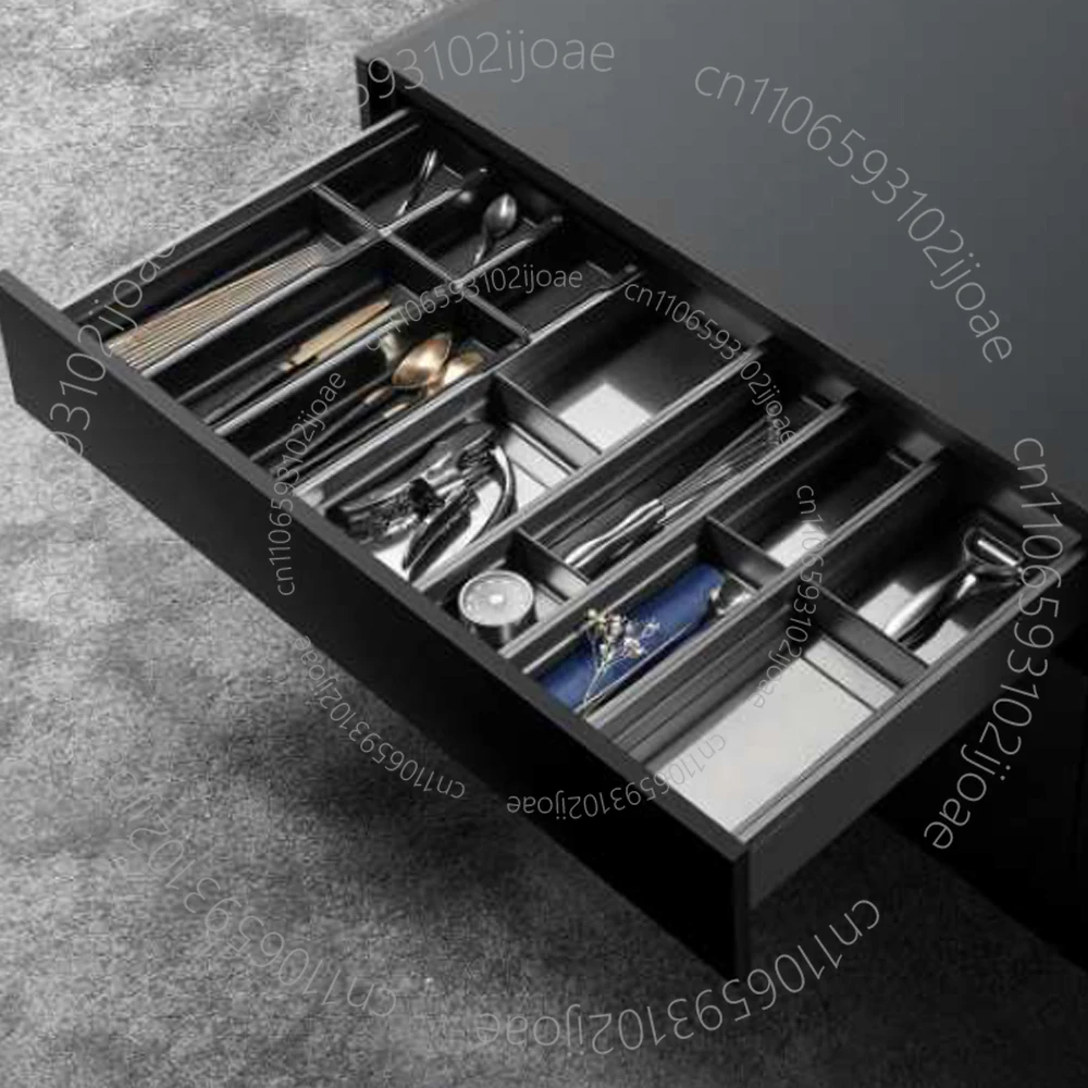 Kitchen pull out storage pull out three side drawer basket