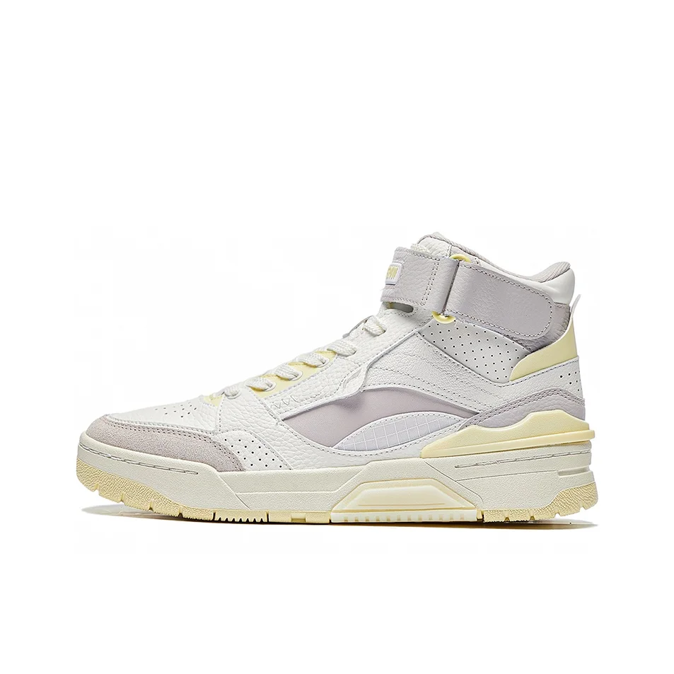 Li Ning Synthetic Leather Cushioning, Slip Resistant, Abrasion Resistant, Coverage, Lightweight High top ABCS086-3