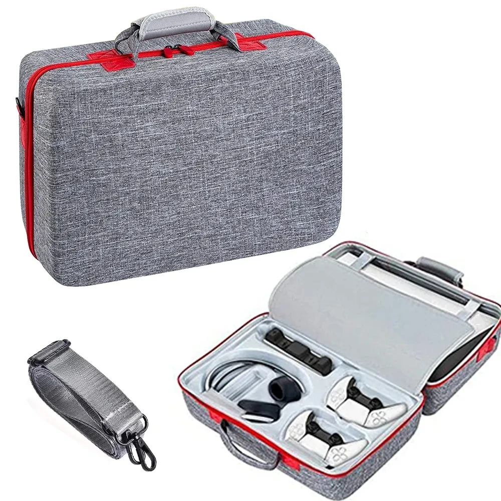 

For PS5 Host Protective Travel Storage Shoulder Bag for P5 Controller Headset Carrying Case