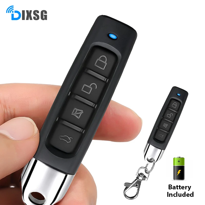 

Universal Garage 433mhz Control 4 Button Fixed Code Clone Switch Cloning Copy Door Wireless Control Key Transmitter