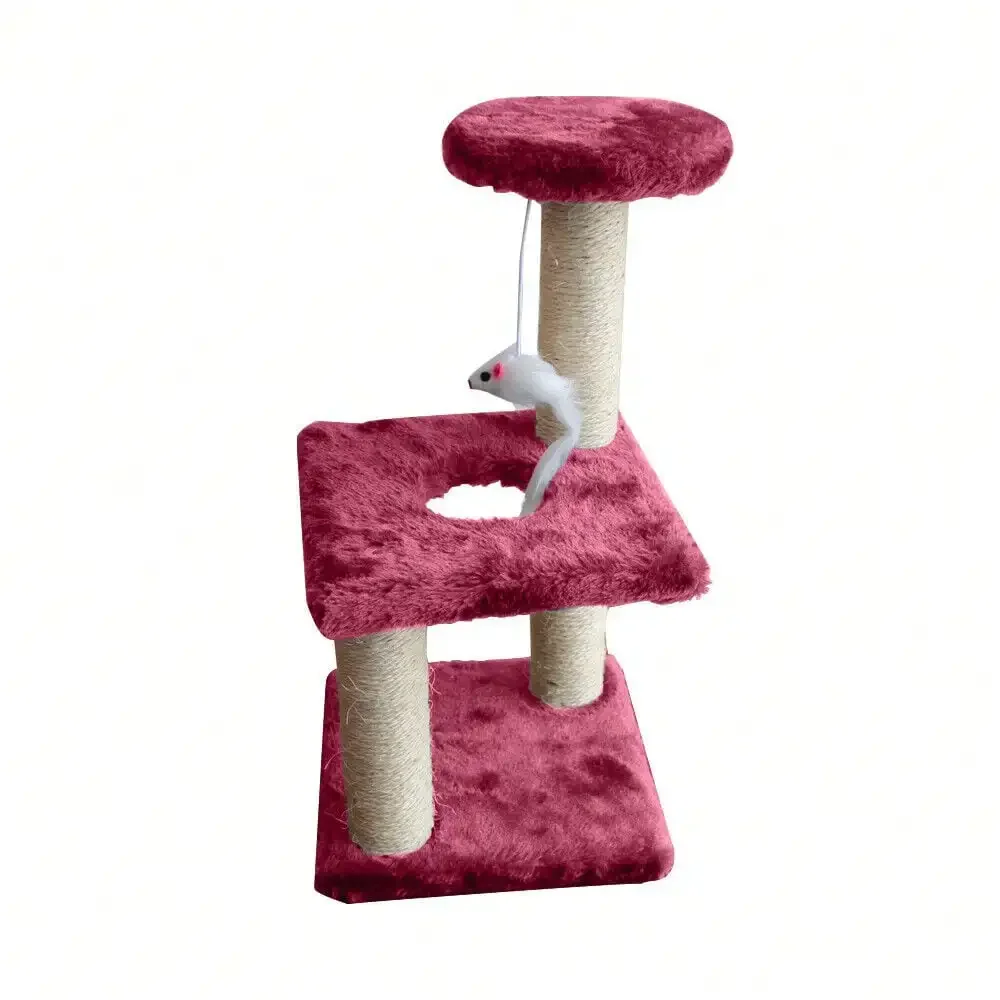 

Cat Tree Condo Tower Activity Center 2-Level Sisal Scratching Post Condo Perches