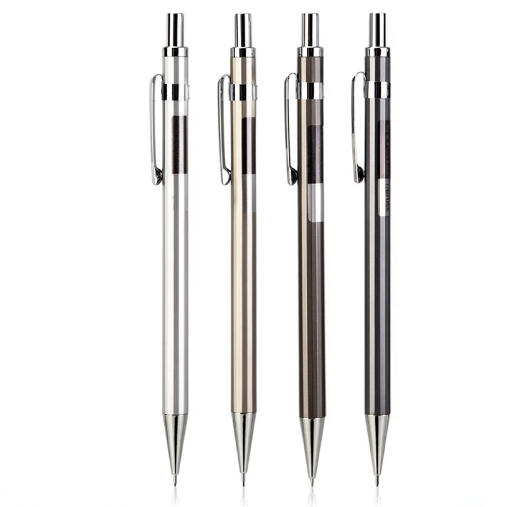 For For Deli Metal Automatic Pencil Precision Drafting Pen 0 5mm 0 7mm Stationery School Office Mechanical Lead Holder