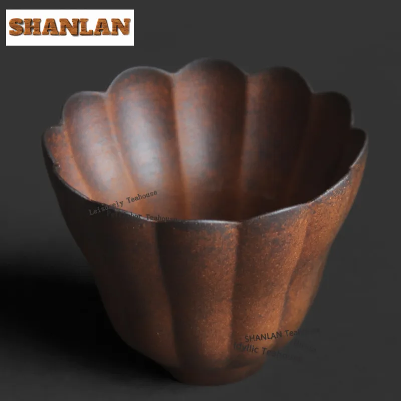 80ml Old Rock Clay Buddha Hand Teacup Ancient Tea Bowl Cup For Tea Tea-tasting Smelling Cup Jianzhan Master Cups Teaware Items