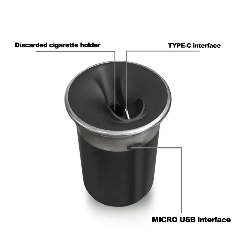 Car Charger for Iqos ILLUMA I Fast Charging for Iqos ILLUMA  Stand Charge Dock Aluminum Alloy Type-c Design Ashtray