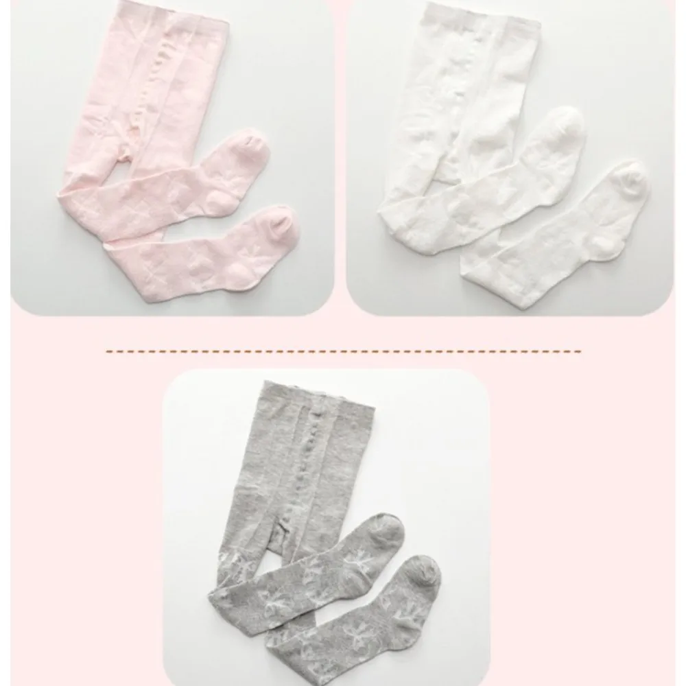 toddlers pantyhose perforated mesh bowknet girls' leggings collants baby mosquito repellent stocking babies tights for girl