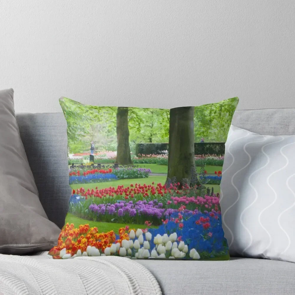 

Keukenhof Gardens Throw Pillow ornamental pillows for living room autumn decoration christmas ornaments 2025 Anime pillow
